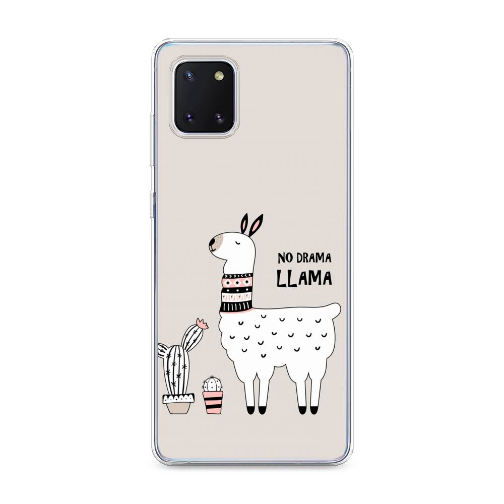 

Чехол Awog на Samsung Galaxy Note 10 lite/A81 "No drama LLama", Разноцветный, 29150-2