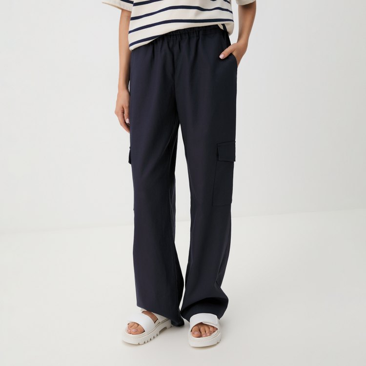 

Брюки женские Maison David BLN929-1 синие XL, Синий, BLN929-1