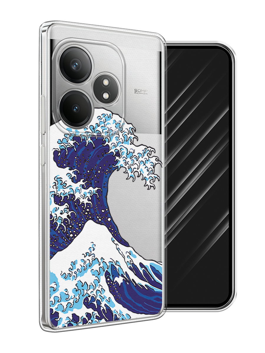 

Чехол Awog на Realme GT Neo 6 SE "Волна в Канагаве", Синий;белый, 2516850-1