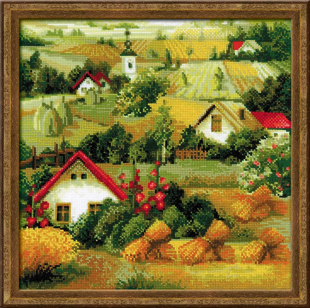 

RIOLIS Сербский пейзаж 40х40 см, "Сербский пейзаж", 40х40 см