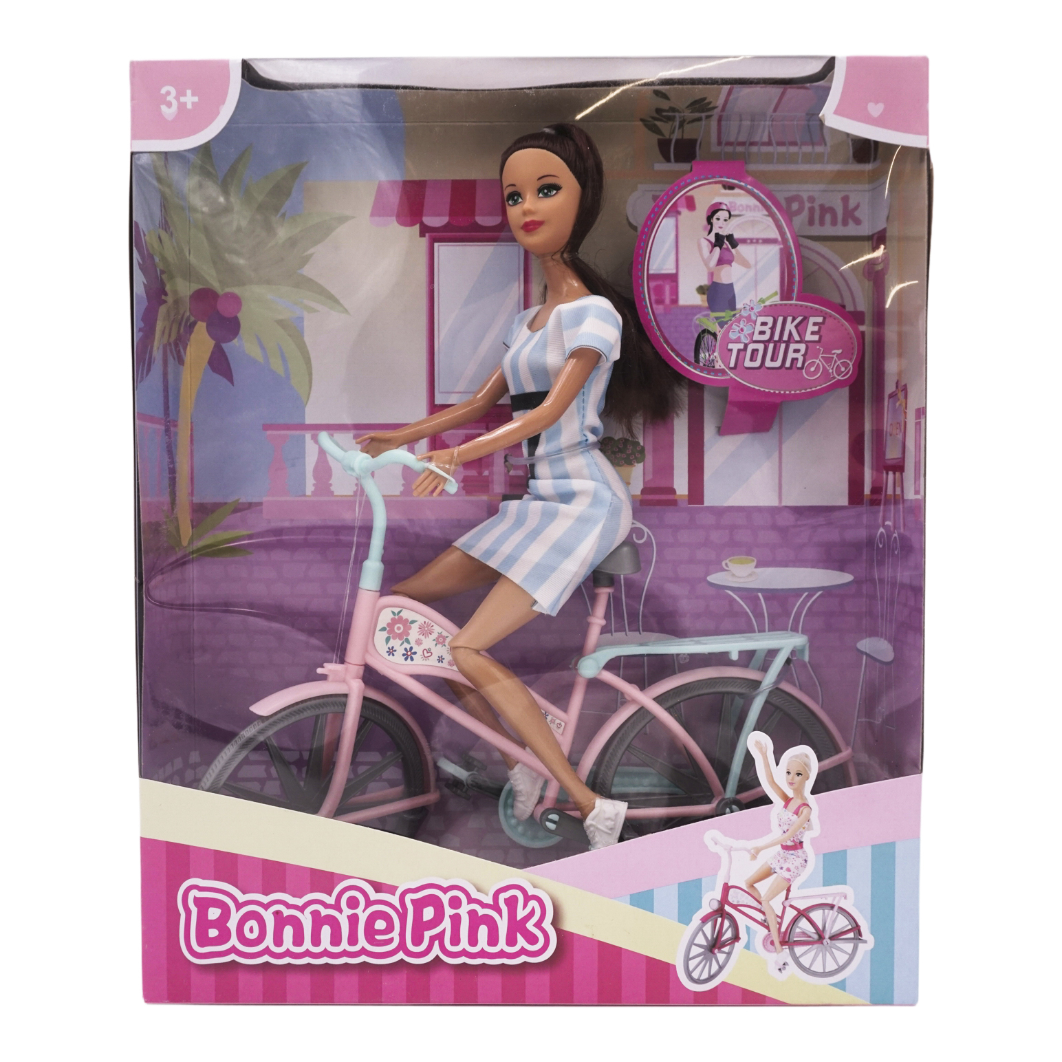 Кукла Bonnie Pink с велосипедом
