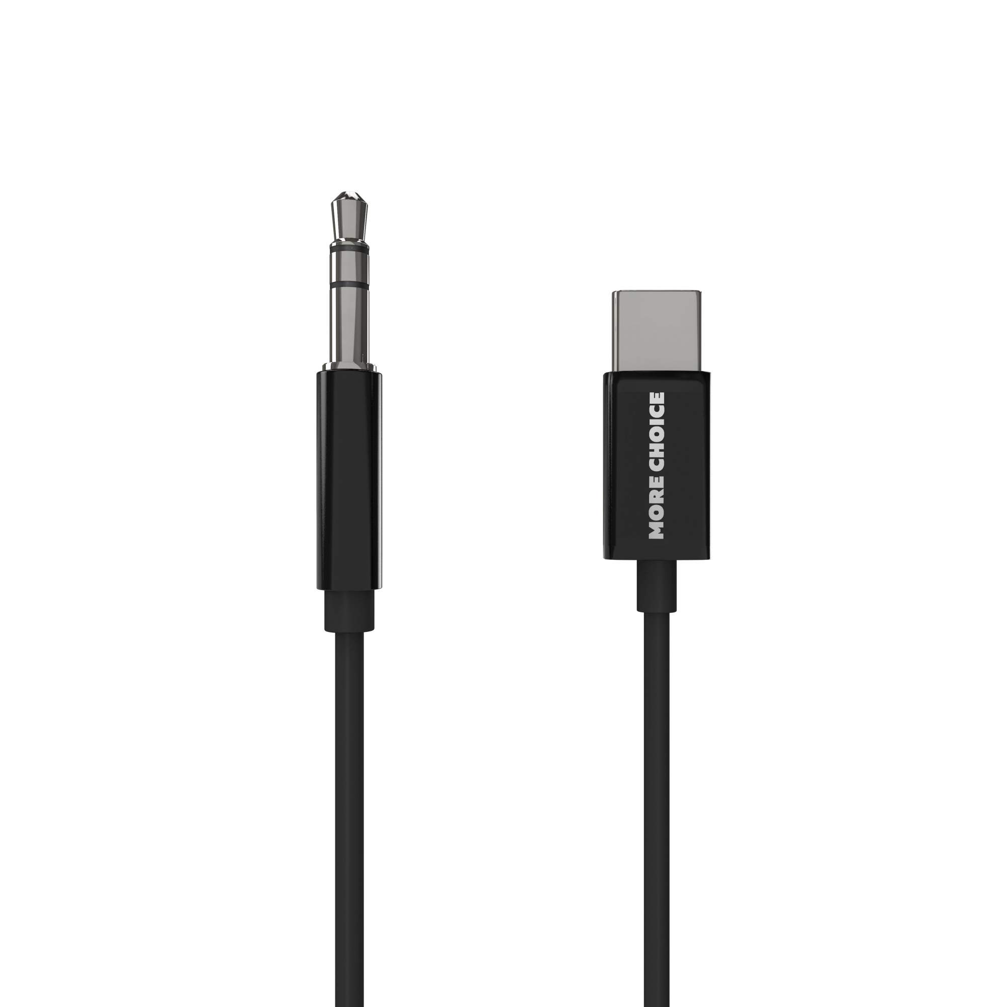 

Кабель AUX More choice UK22a 3.5mm Type-C 2м Black, Черный, UK22a 2m