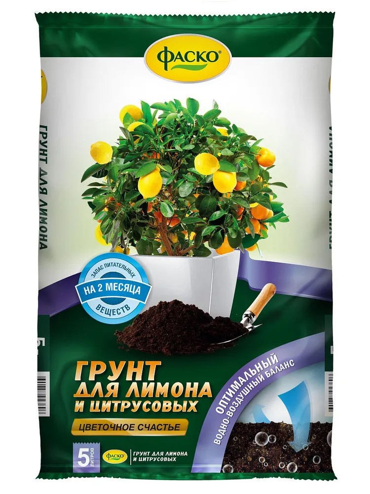 

Грунт "Цветочное счастье" для цитрусовых 5л.