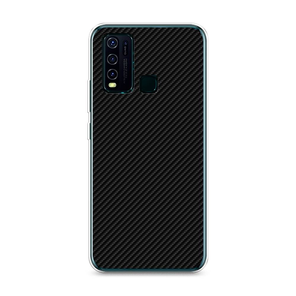 

Силиконовый чехол "Черный карбон" на Vivo Y50, 262650-3