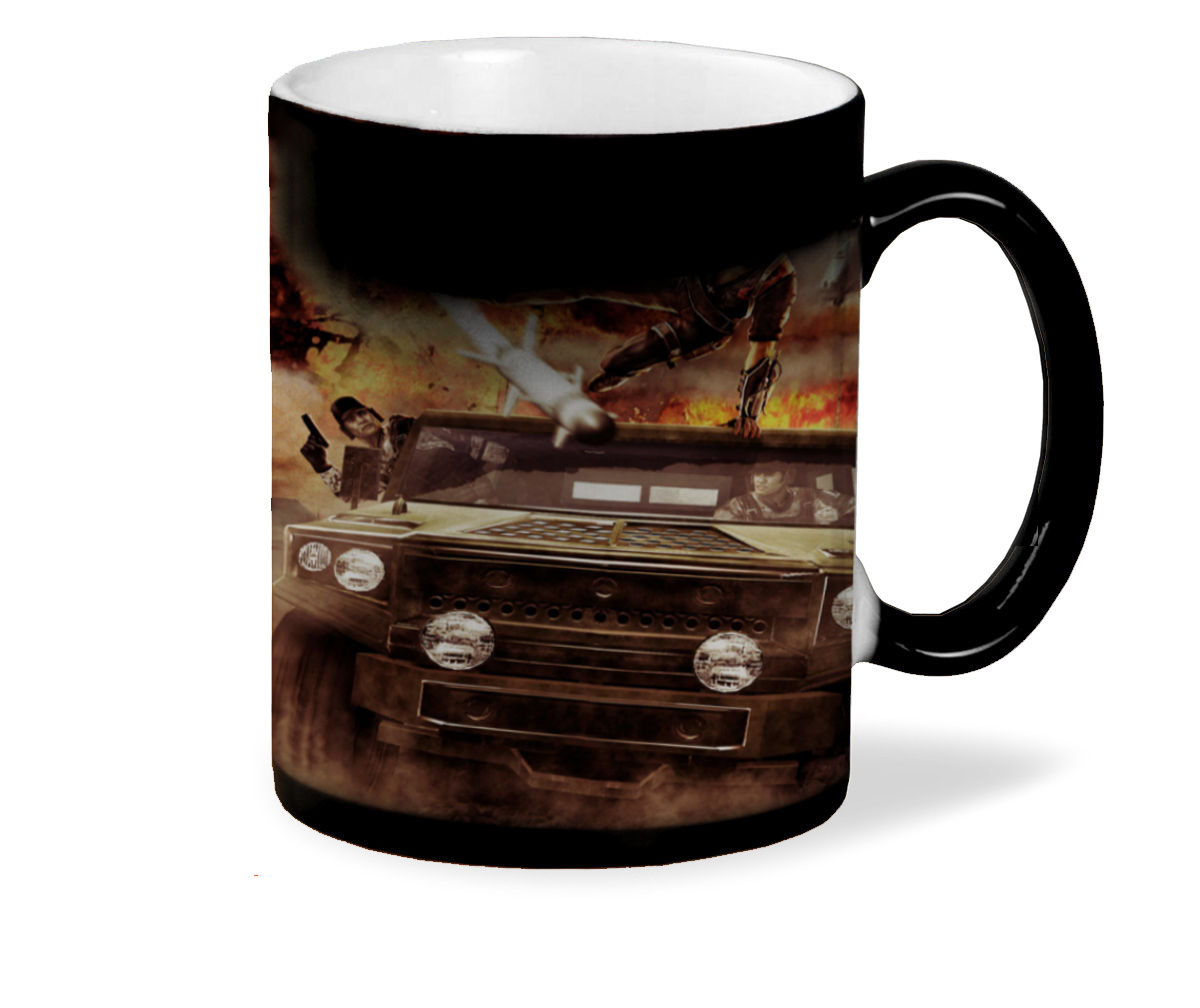 

Кружка CoolPodarok just cause 2 На крыше авто Ракета Вертолёт Взрывы