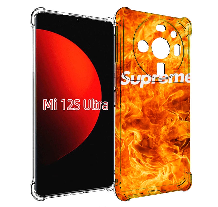 

Чехол MyPads пламя-пламенное суприм для Xiaomi 12S Ultra, Прозрачный, Tocco