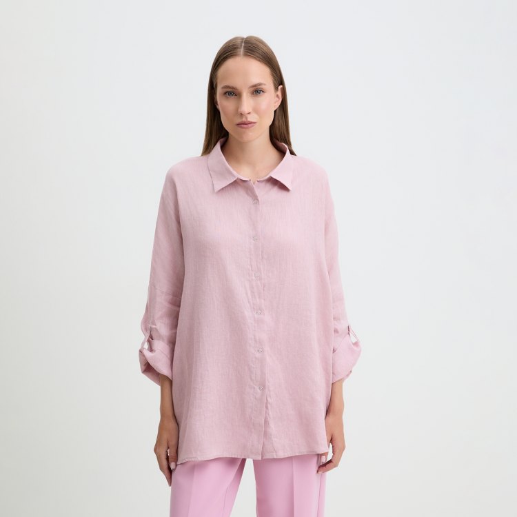 

Рубашка женская Maison David BLN922 розовая M, Розовый, BLN922