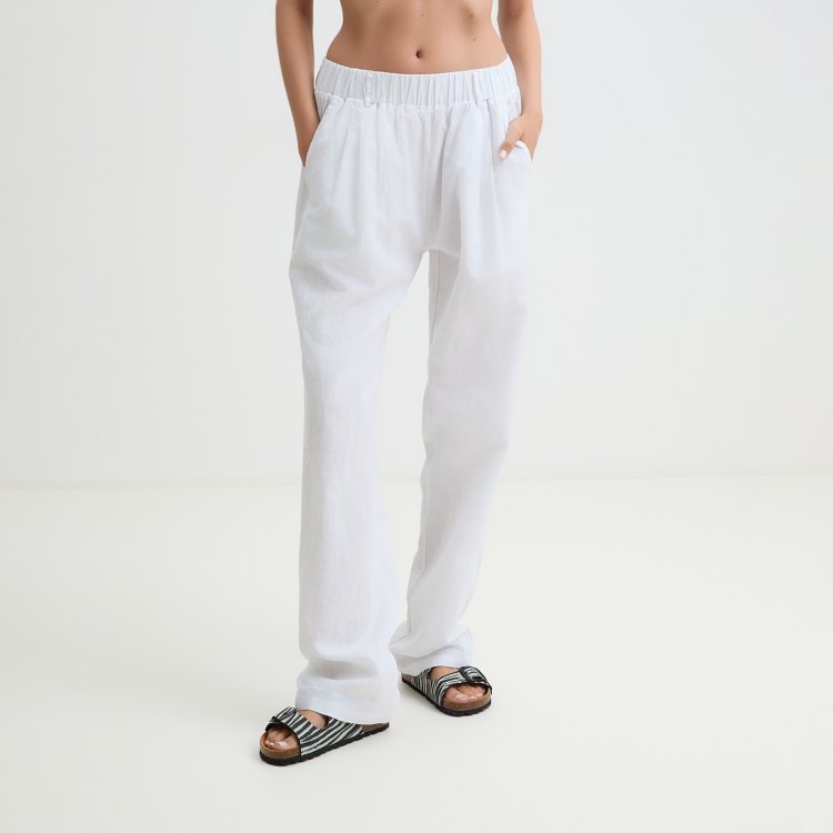 

Брюки женские Maison David BLN925-1 белые S, Белый, BLN925-1
