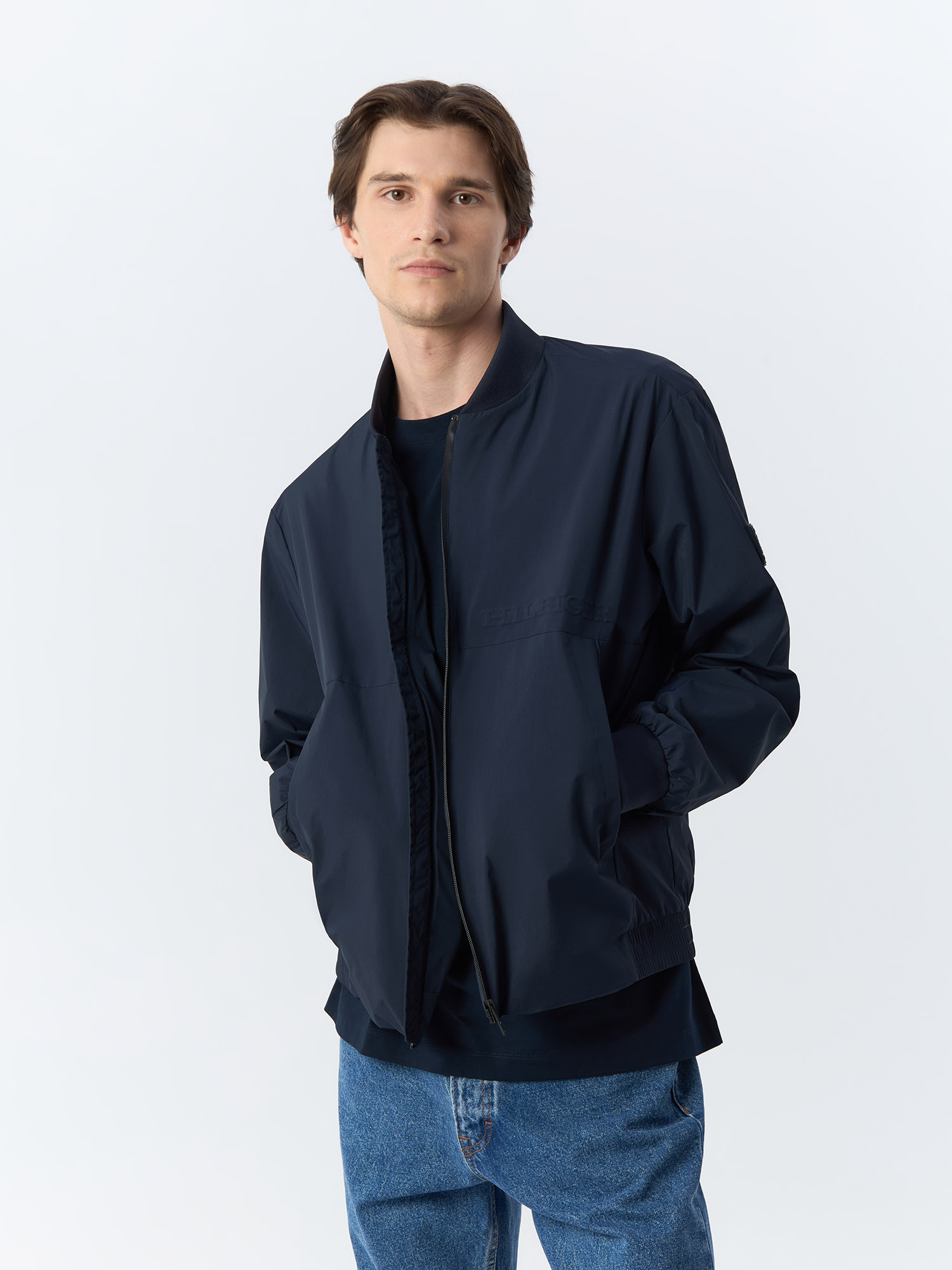 Бомбер мужской Tommy Hilfiger MW0MW34455DW5 синий L