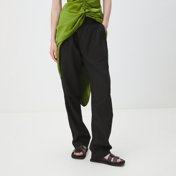 

Брюки женские Maison David BLN925-1 черные M, Черный, BLN925-1