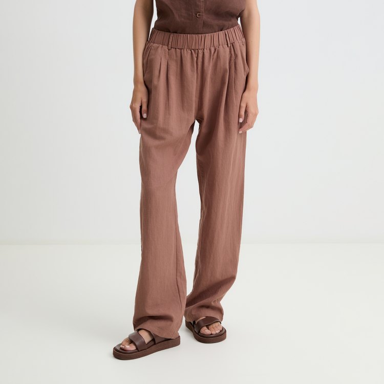

Брюки женские Maison David BLN925-1 коричневые XL, Коричневый, BLN925-1