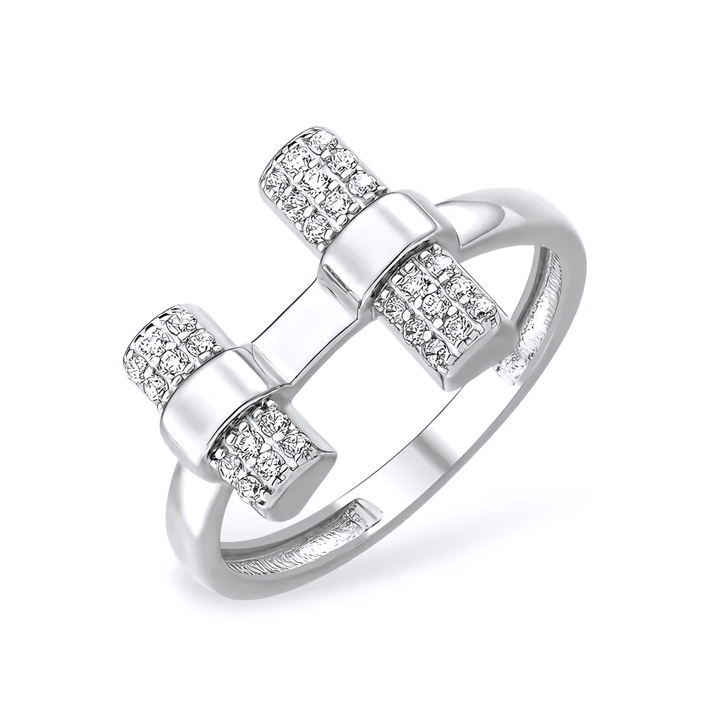 

Кольцо из серебра р. 18,5 ЯХОНТ Золотой 2730682, фианит, 2730682