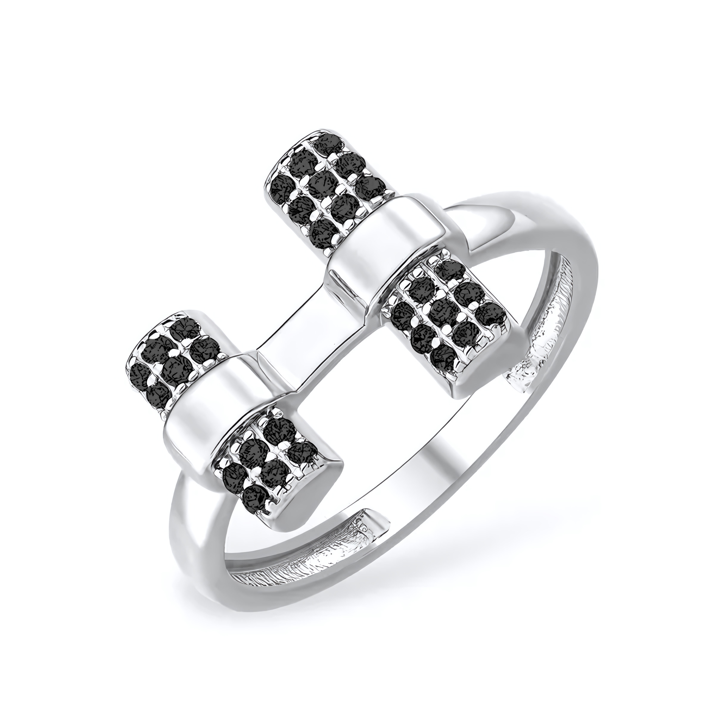 

Кольцо из серебра р.  ЯХОНТ Золотой 2730685, фианит, 2730685