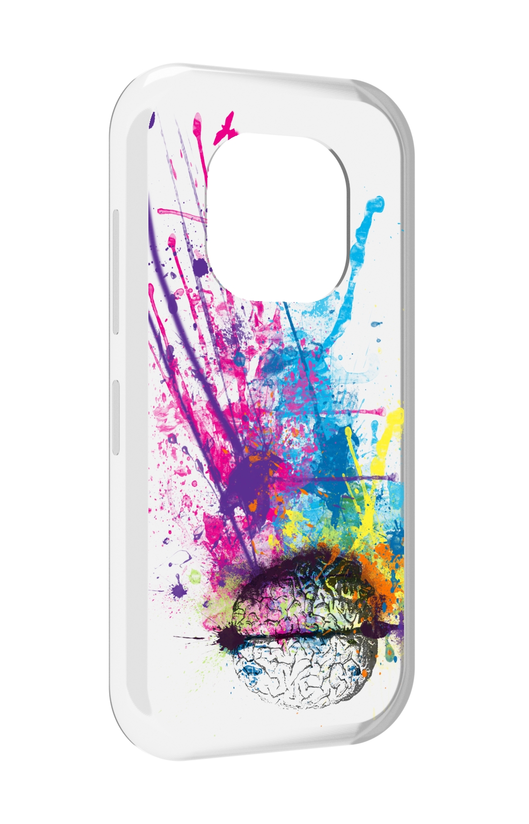 

Чехол MyPads яркий красочный мозг для Doogee V20, Прозрачный, Tocco