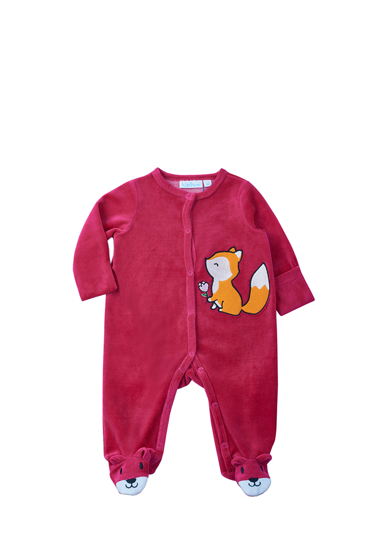 

Комбинезон детский Kari Baby AW23B03303301, бордовый, 74, AW23B03303301