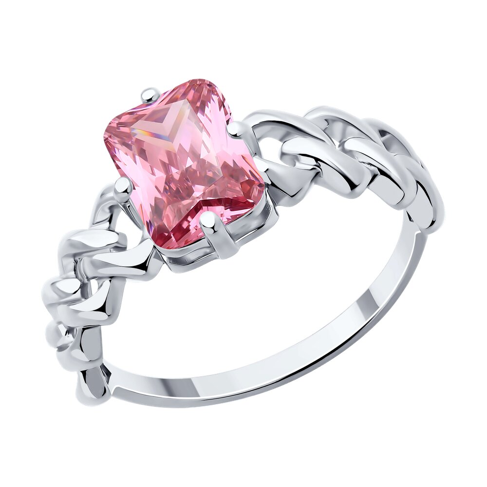 

Кольцо из серебра р. 17,5 ЯХОНТ Золотой 2730771, фианит, 2730771