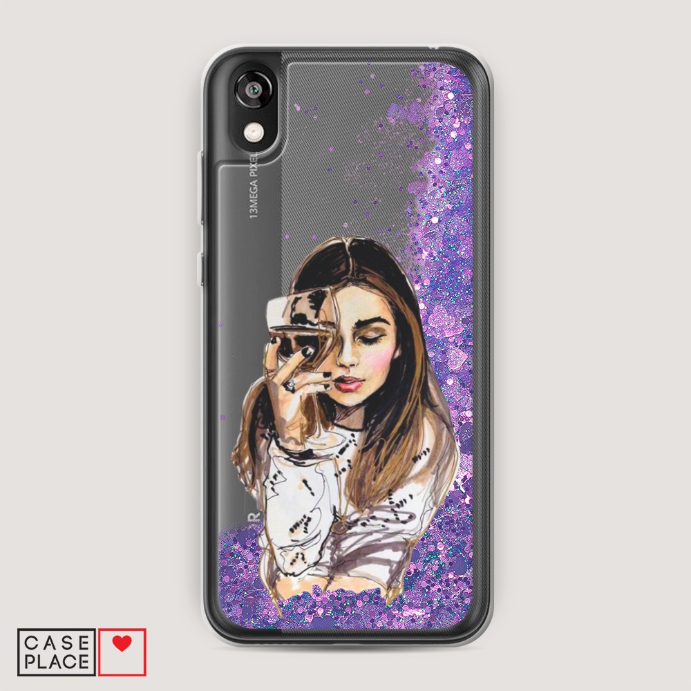 

Чехол Awog на Honor 8S/Huawei Y5 2019 "Девушка с бокалом", Разноцветный, 69092-1
