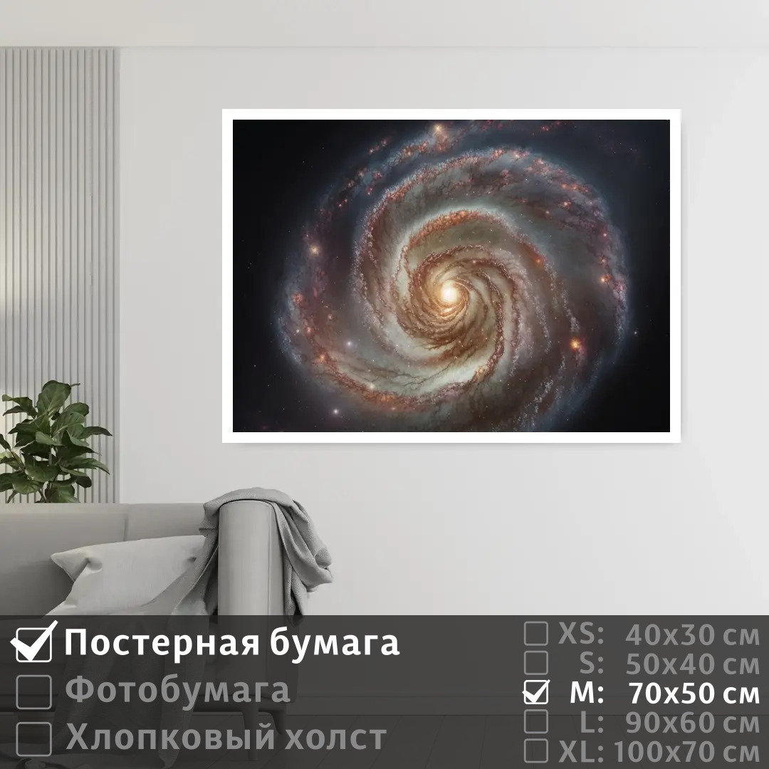 

Постер на стену ПолиЦентр Млечный путь в галактике 70х50 см, МлечныйПутьВГалактике