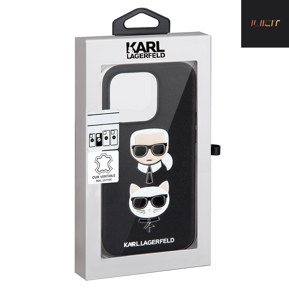 

Чехол iPhone 15 Plus KARL LAGERFELD CKC, черный (IS964678)