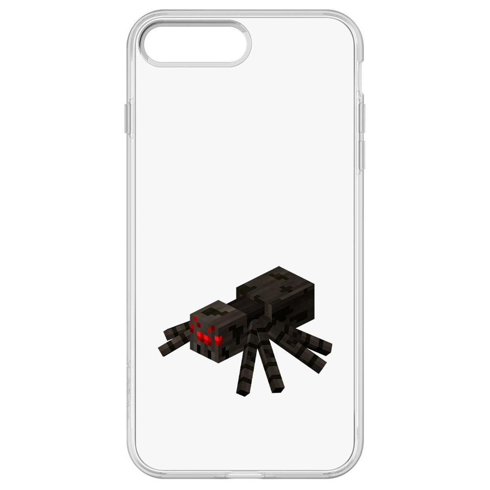 

Чехол-накладка Krutoff Clear Case Minecraft-Паук для iPhone 7 Plus, Прозрачный