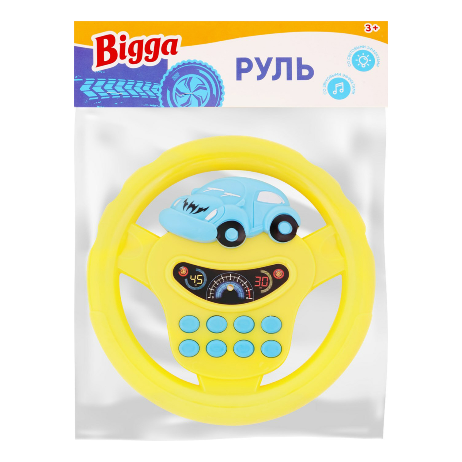 Интерактивная игрушка Bigga Руль в ассортименте (цвет по наличию)