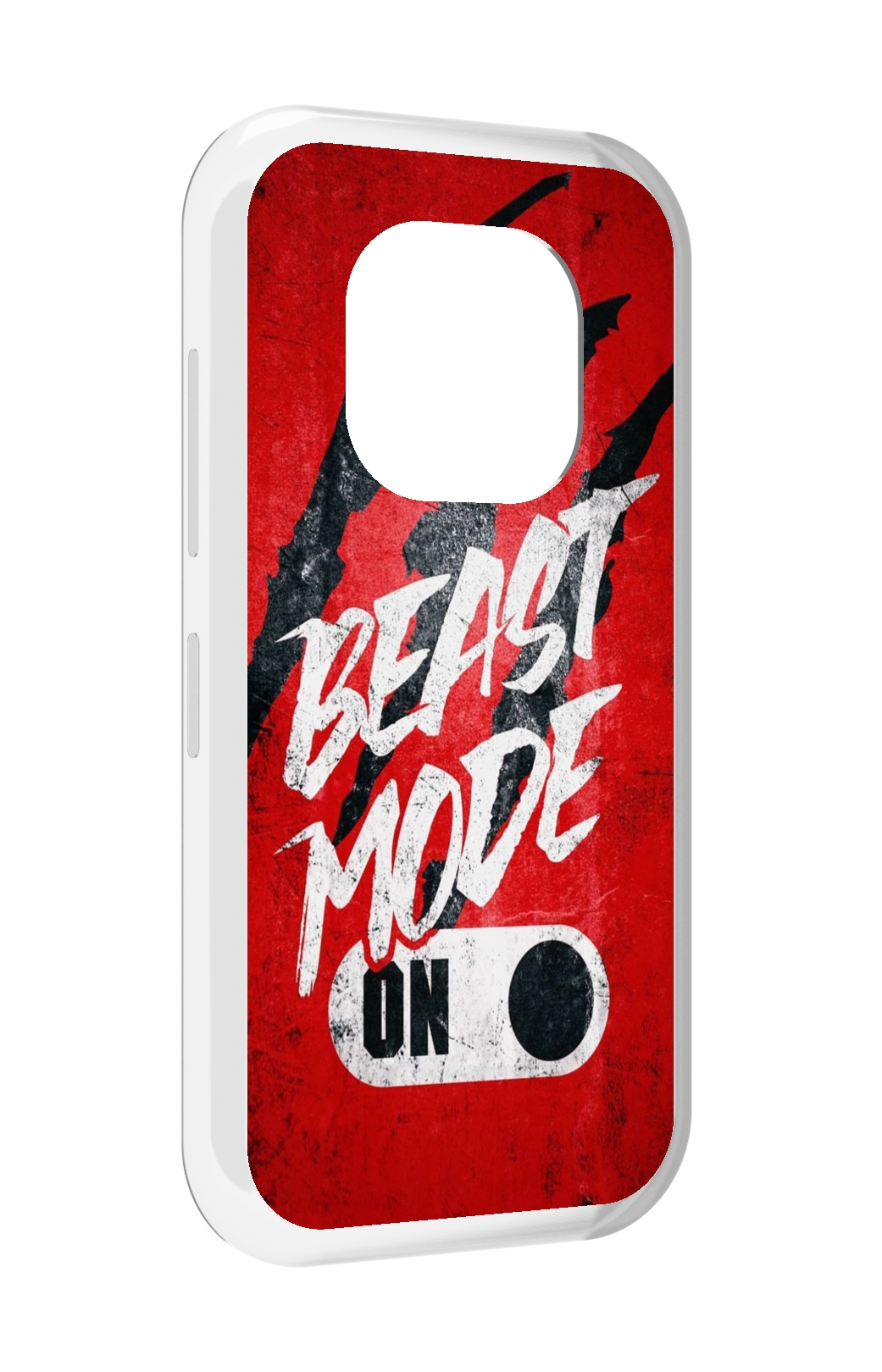 

Чехол задняя-панель-накладка-бампер MyPads BEAST inside You для Doogee V20 противоударный, Прозрачный, Tocco