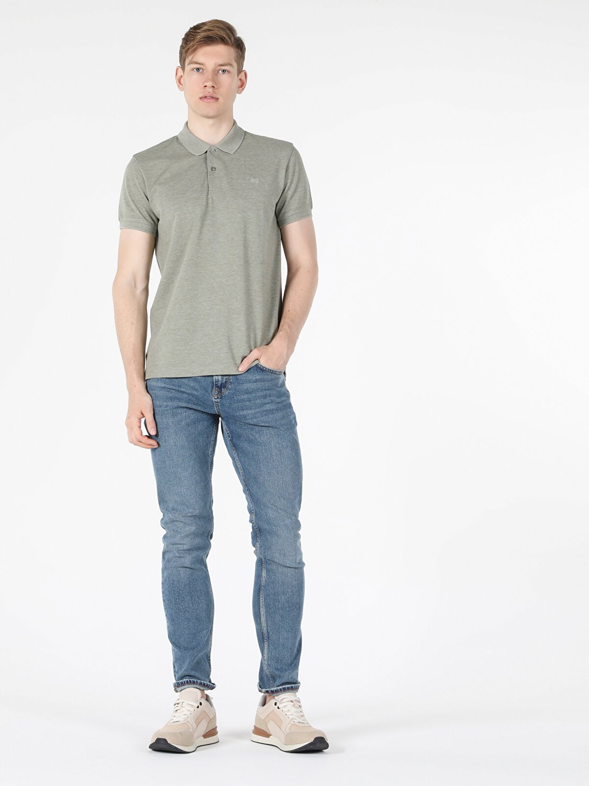 

Футболка мужская Colins CLTKTTSHM0766200_Q1.V1 серая XXL, Зеленый, CLTKTTSHM0766200_Q1.V1