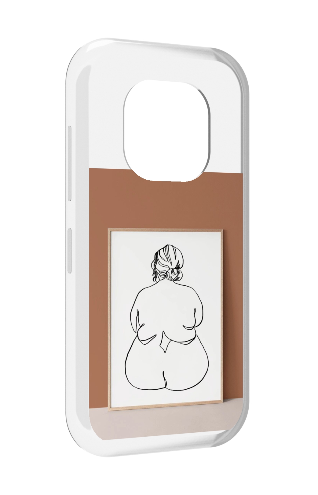 

Чехол MyPads Body Positive Female Figure Line Art женский для Doogee V20, Прозрачный, Tocco