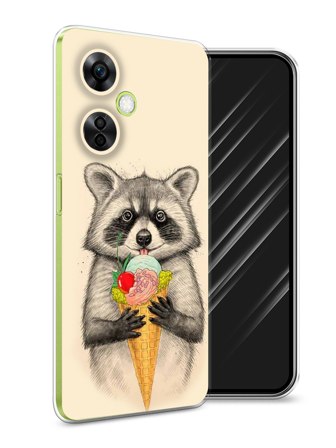 

Чехол Awog на OnePlus Nord N30 5G/Nord CE3 5G/Nord CE3 Lite "Енот с мороженым", Бежевый;серый, 153850-1