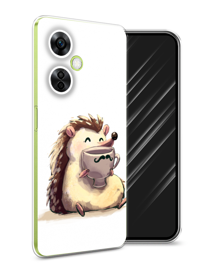 

Чехол Awog на OnePlus Nord N30 5G/Nord CE3 5G/Nord CE3 Lite "Еж кофеман", Белый;коричневый;бежевый, 153850-1