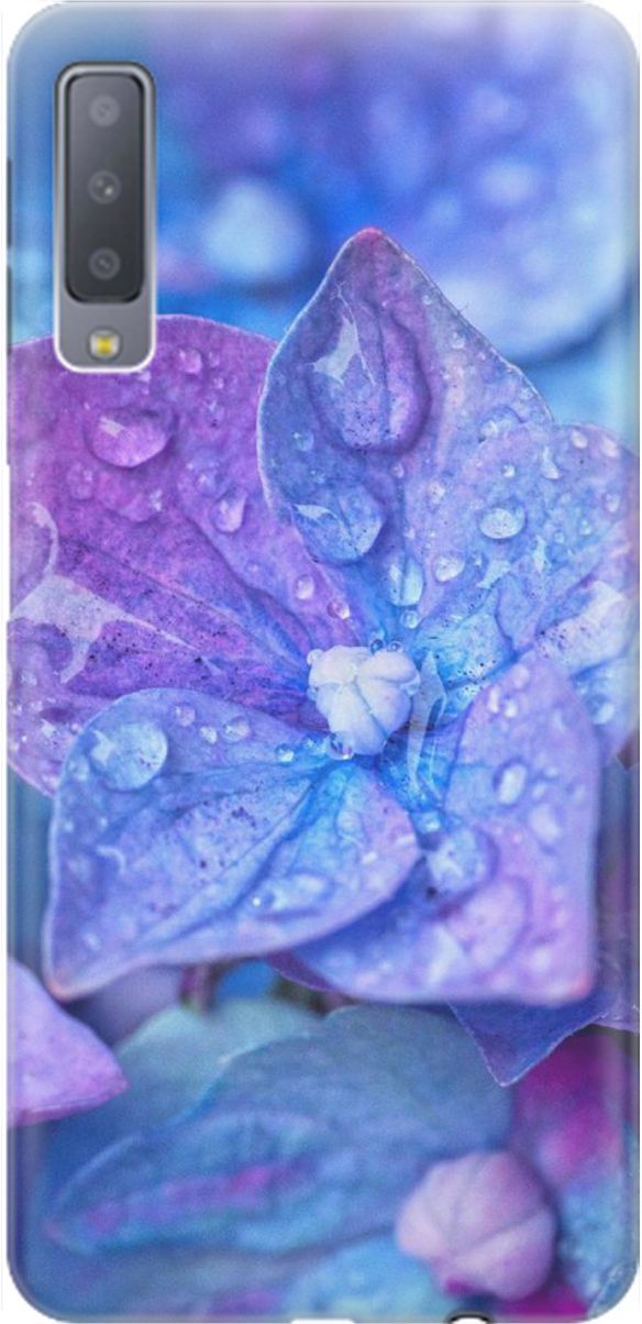 

Чехол на Samsung Galaxy A7 (2018) с принтом "Голубой цветочек", Голубой;фиолетовый, 1544