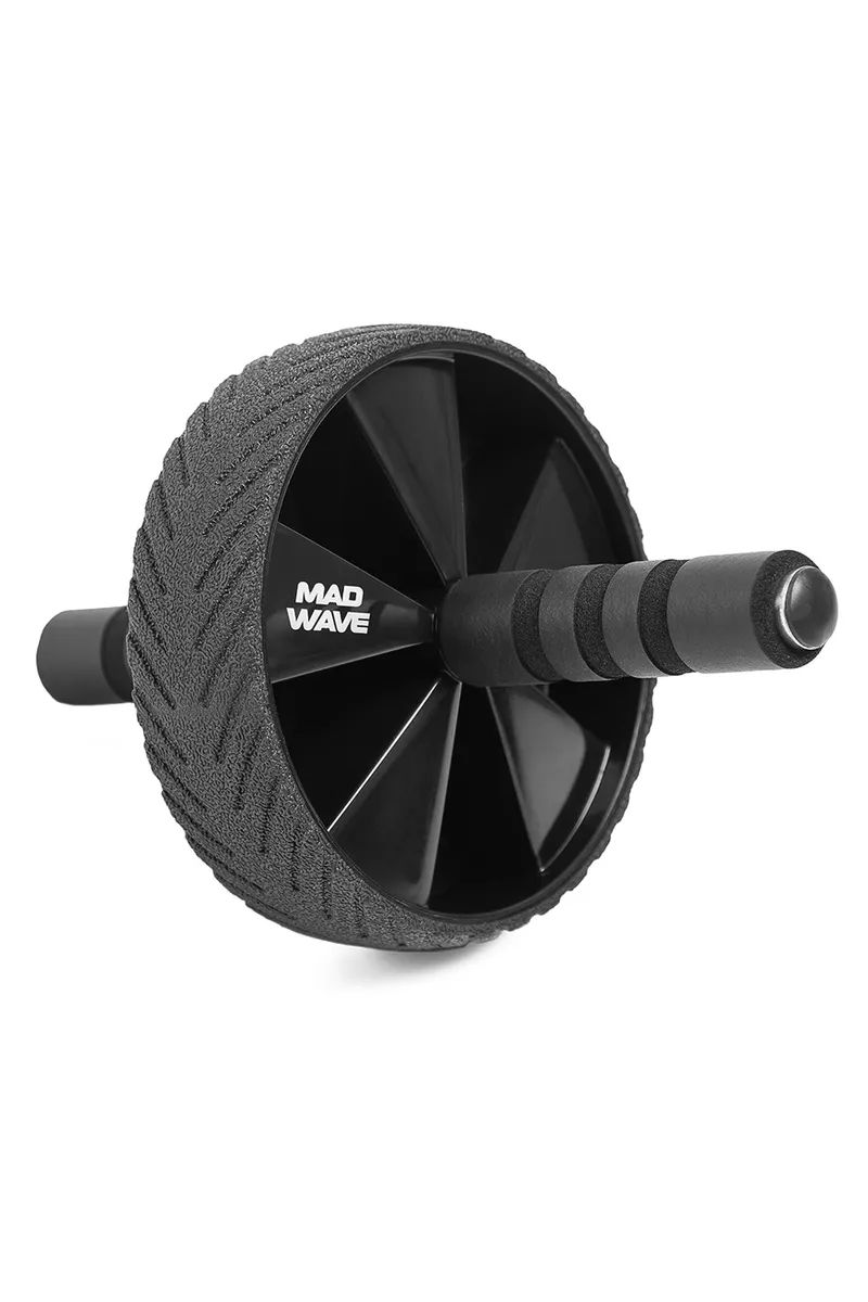 фото Ролик для йоги и пилатеса madwave ab wheel 25x17 см, black