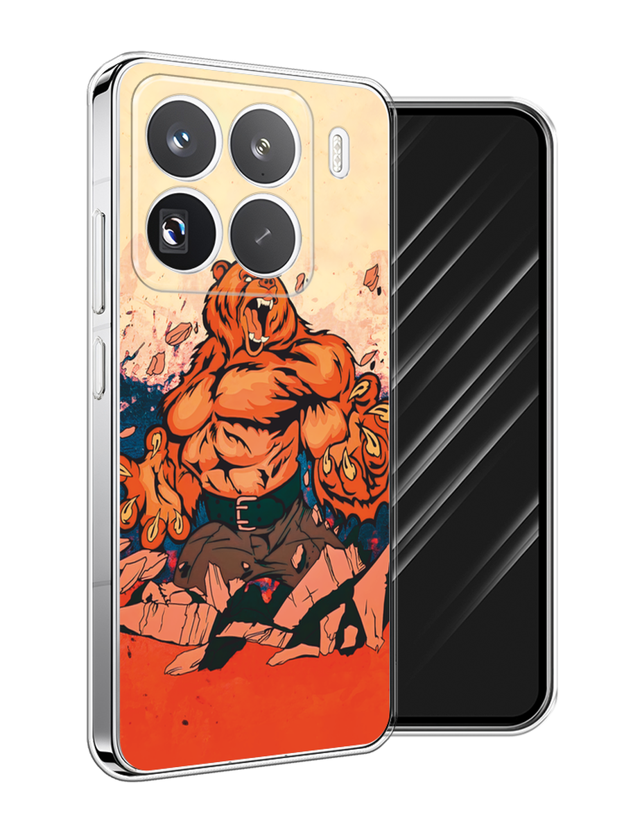 

Чехол Awog на Xiaomi 15 Pro "Медведь с флагом РФ", Коричневый;синий;красный, 323750-1