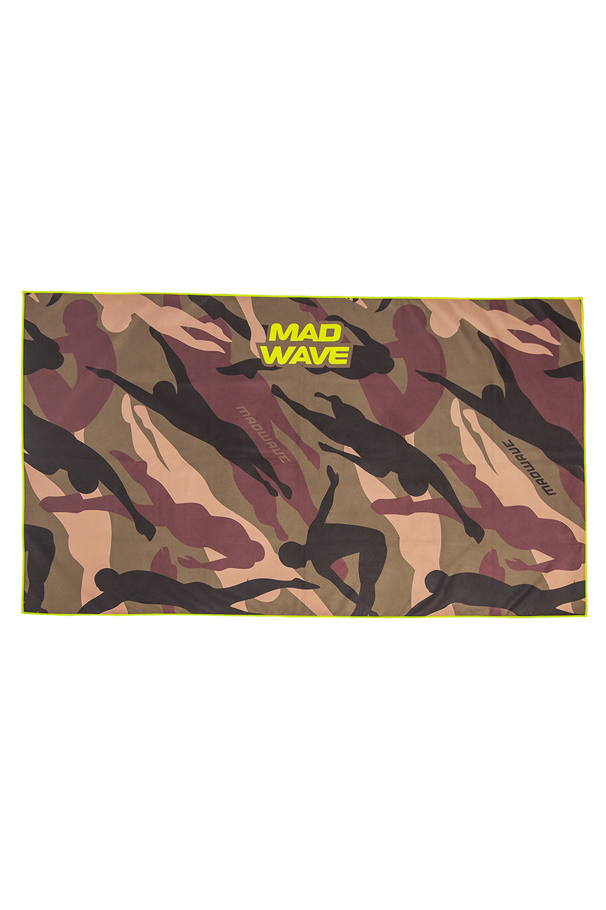 фото Спортивное полотенце madwave microfiber towel military 80x140 хаки