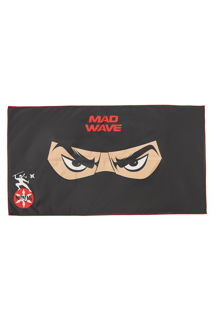 фото Спортивное полотенце madwave microfiber towel ninja 80x140 черный