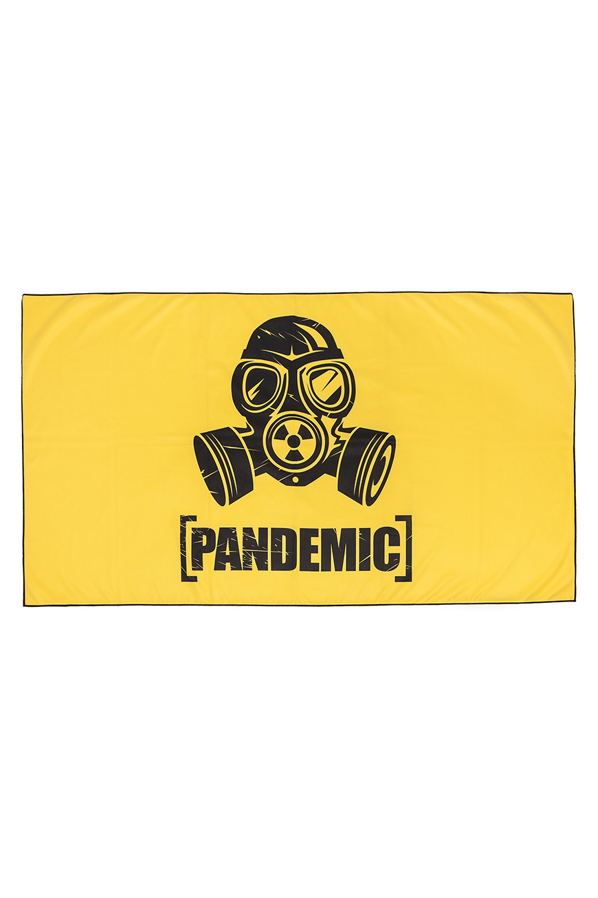 фото Спортивное полотенце madwave microfiber towel pandemic 80x140 желтый