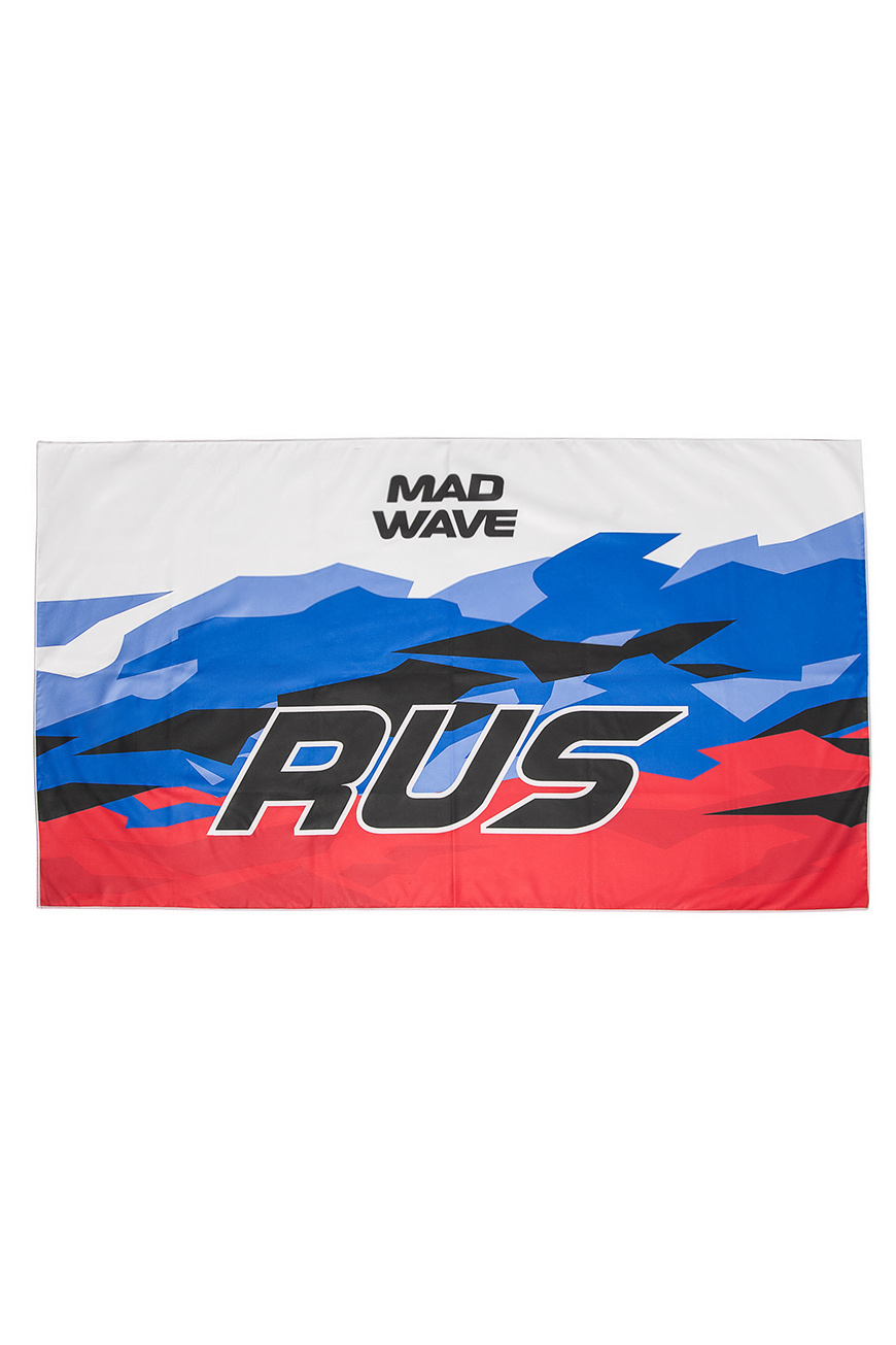 фото Спортивное полотенце madwave microfiber towel rus 80x140 белый