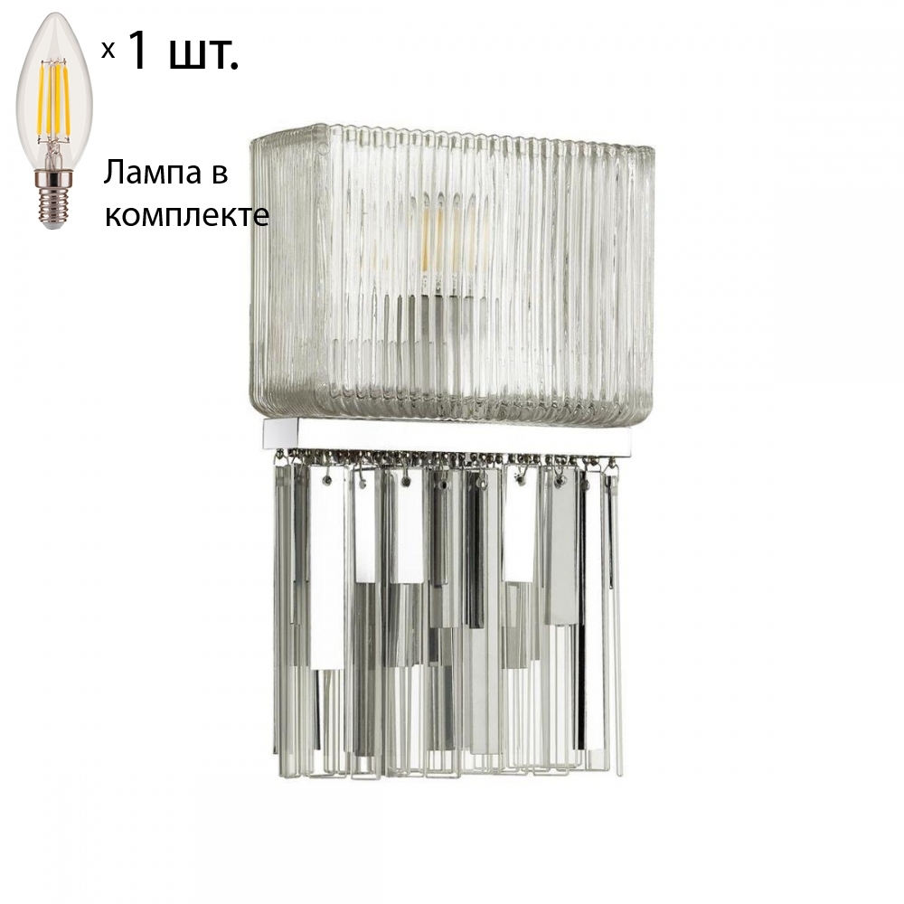 

Бра Odeon Light Gatsby с лампочкой 4871/1W+Lamps E14 Свеча