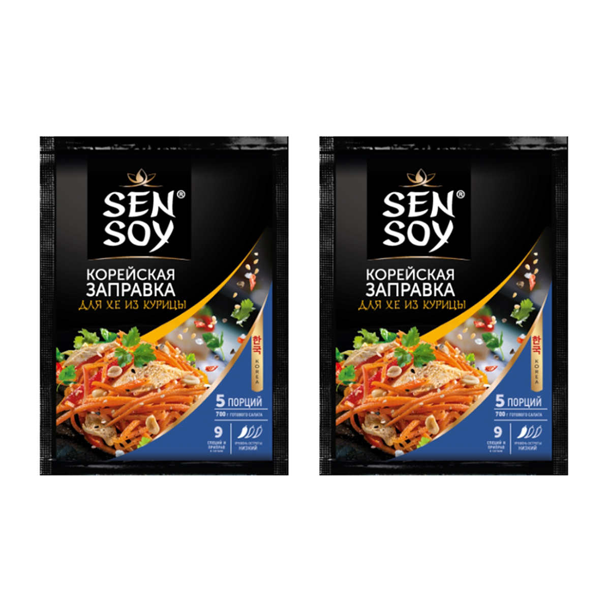 

Заправка корейская Sen Soy для хе из курицы, 2 шт по 80 г, Заправка корейская Sen Soy