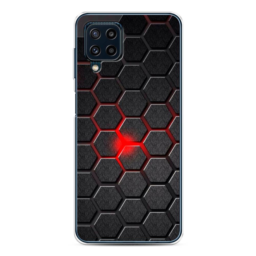 

Чехол на Samsung Galaxy A22/M22/M32 "Соты красные", Красный;черный;серый, 2103550-3