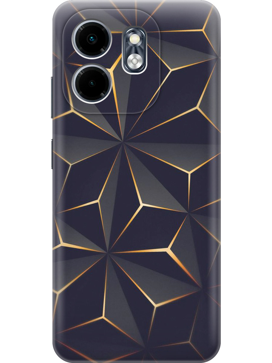 

Силиконовый чехол на Infinix Hot 50i / Smart 9 с принтом "Графитовый узор", Прозрачный;оранжевый;черный, 786719331