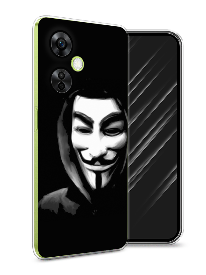 

Чехол Awog на OnePlus Nord N30 5G/Nord CE3 5G/Nord CE3 Lite "Анонимус", Черный;серый;белый, 153850-1