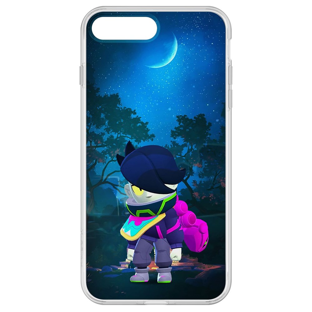 Чехол-накладка Krutoff Clear Case Brawl Stars-Орочи Эдгар для iPhone 7 Plus