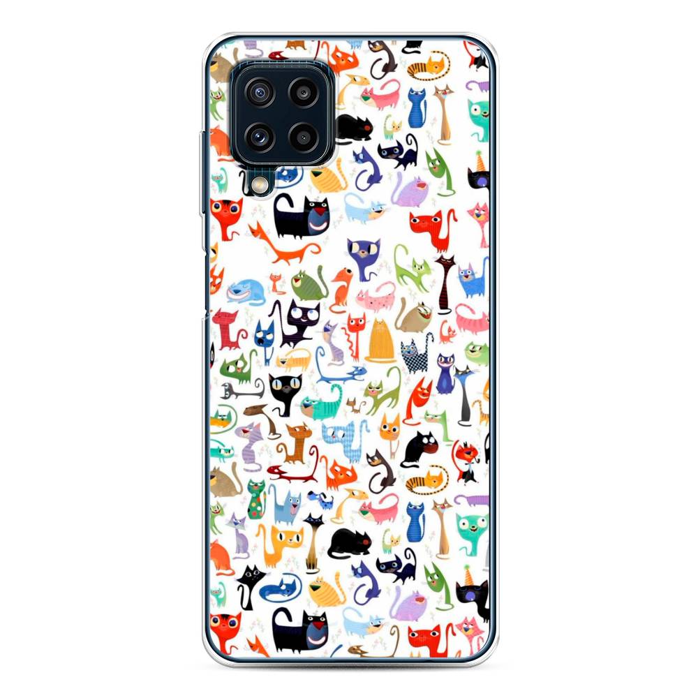

Чехол на Samsung Galaxy A22/M22/M32 "Цветные коты", Разноцветный, 2103550-1