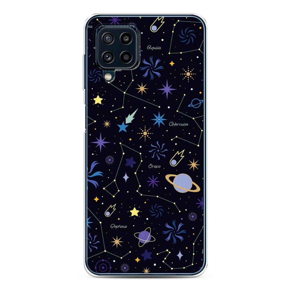 

Чехол на Samsung Galaxy A22/M22/M32 "Цветной космос", Желтый, 2103550-2