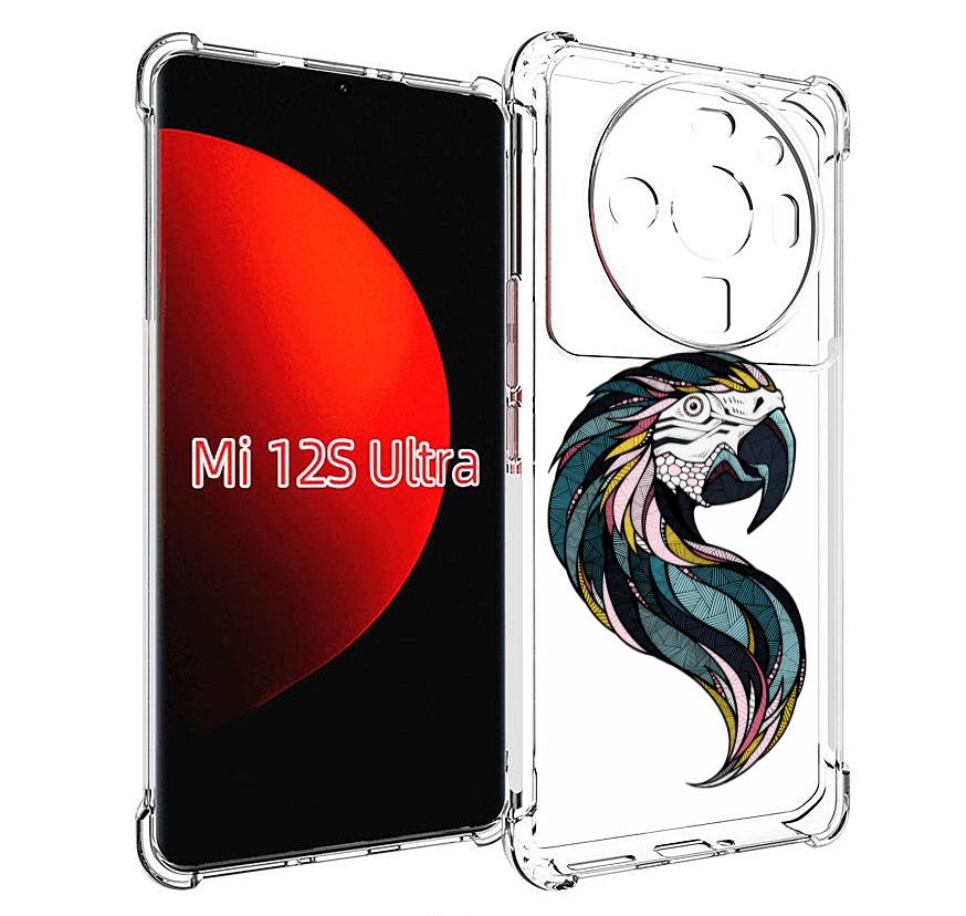 

Чехол MyPads полупопугай для Xiaomi 12S Ultra, Прозрачный, Tocco