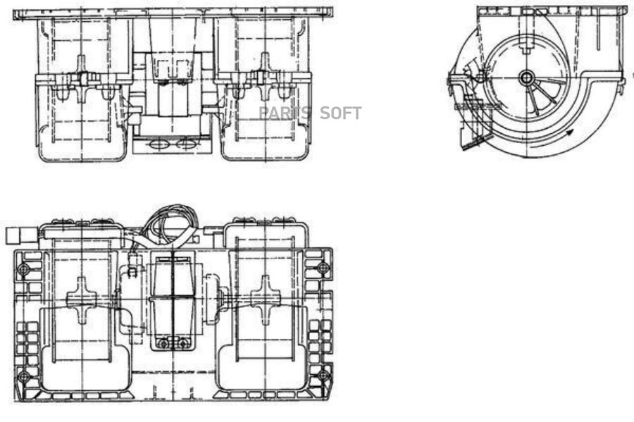 

MAHLE Мотор отопителя VOLVO FH12 (01-) в сборе с корпусом MAHLE