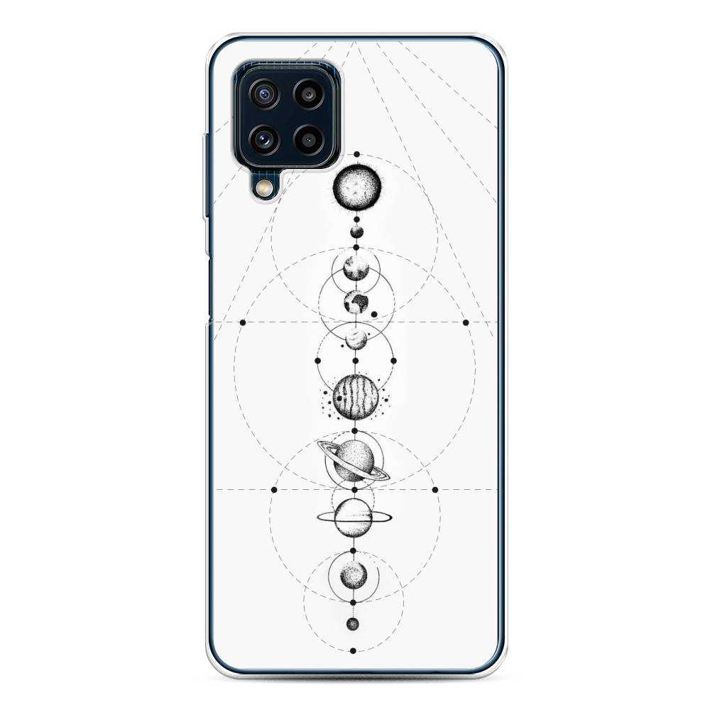 

Чехол на Samsung Galaxy A22/M22/M32 "Парад планет", Серый, 2103550-2