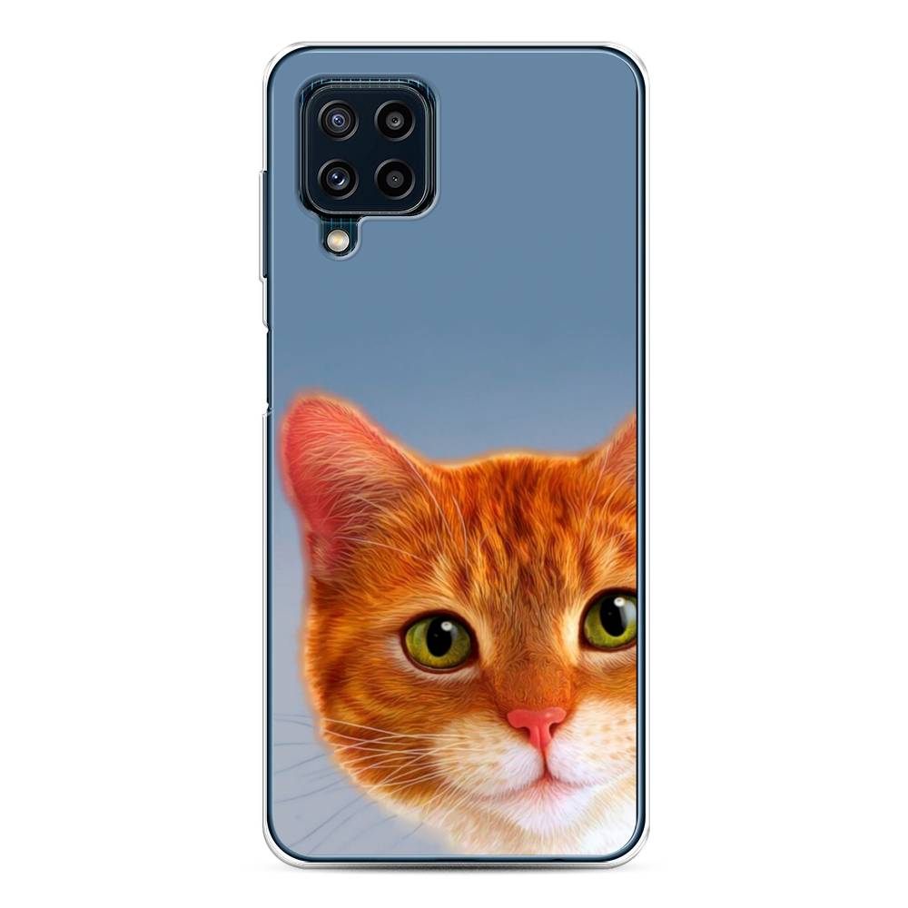 

Чехол на Samsung Galaxy A22/M22/M32 "Любопытный котик", Коричневый, 2103550-1