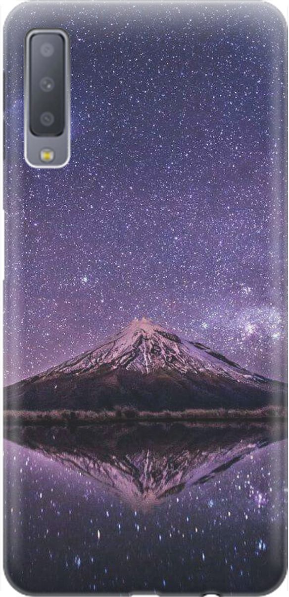 

Чехол на Samsung Galaxy A7 (2018) с принтом "Гора и звездное небо", Синий;фиолетовый, 1544